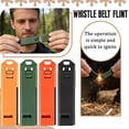 thumbnail image 3 of Outdoor Emergency Fire Starter and Whistle with Magnesium Rod for Camping Hiking and Safety Portable Tool Black, 3 of 3