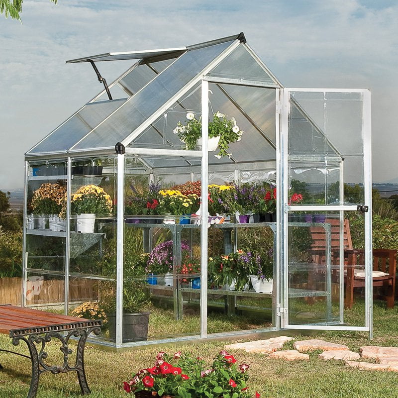 Hybrid Greenhouse, 6' x 14', Silver by Palram