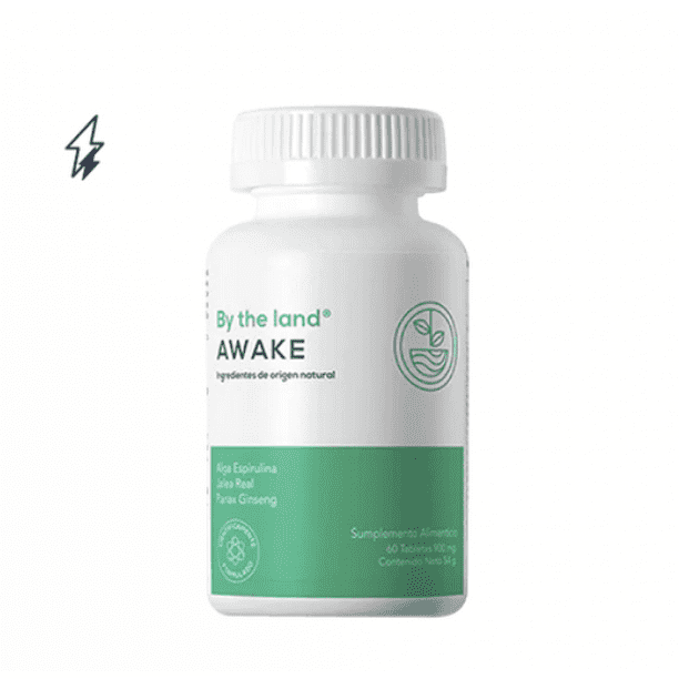AWAKE, Aumenta los niveles de energía, Ayuda a combatir la fatiga y mejora tu resistencia fisica, Ingredientes naturales,54g By the land awake