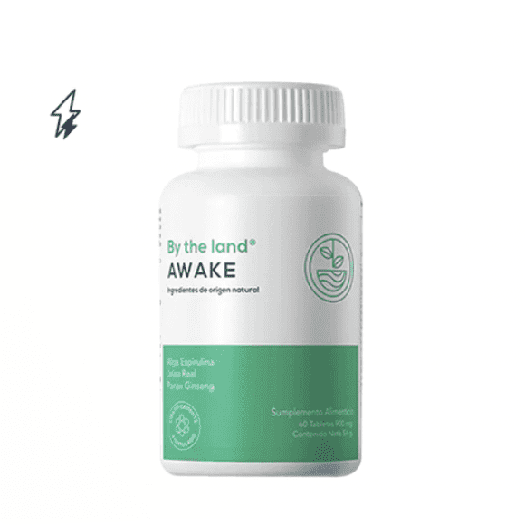 AWAKE, Aumenta los niveles de energía, Ayuda a combatir la fatiga y mejora tu resistencia fisica, Ingredientes naturales,54g By the land awake