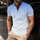 thumbnail image 2 of Camisas de Manga Larga para Hombres Mezcla de Polialgodón Sólido, Cuello Redondo Casual Botón Abajo Blusa para Invierno, Moda Y Uso Diario, 2 of 5