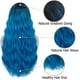 thumbnail image 3 of Pelucas azules para mujer Ombre 26 Peluca de pelo ondulado y rizado azul largo Peluca natural linda de colores pastel con gorro de peluca transpirable Perfecto para fiesta diaria Cosplay M0, 3 of 3