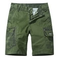 thumbnail image 2 of cllios Mens Cargo Shorts Big and Tall with Multi Pockets Outdoor Work Shorts Workwear Athletic Shorts Cargo Shorts for Men Under $5 Army Green,XL, 2 of 4