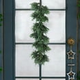 thumbnail image 6 of Darzheoy Christmas Garland 22 inch Short Christmas Rattan Green Pinaster Needle Rattan Garland for Indoor and Outdoor Holiday Decoration, 6 of 6