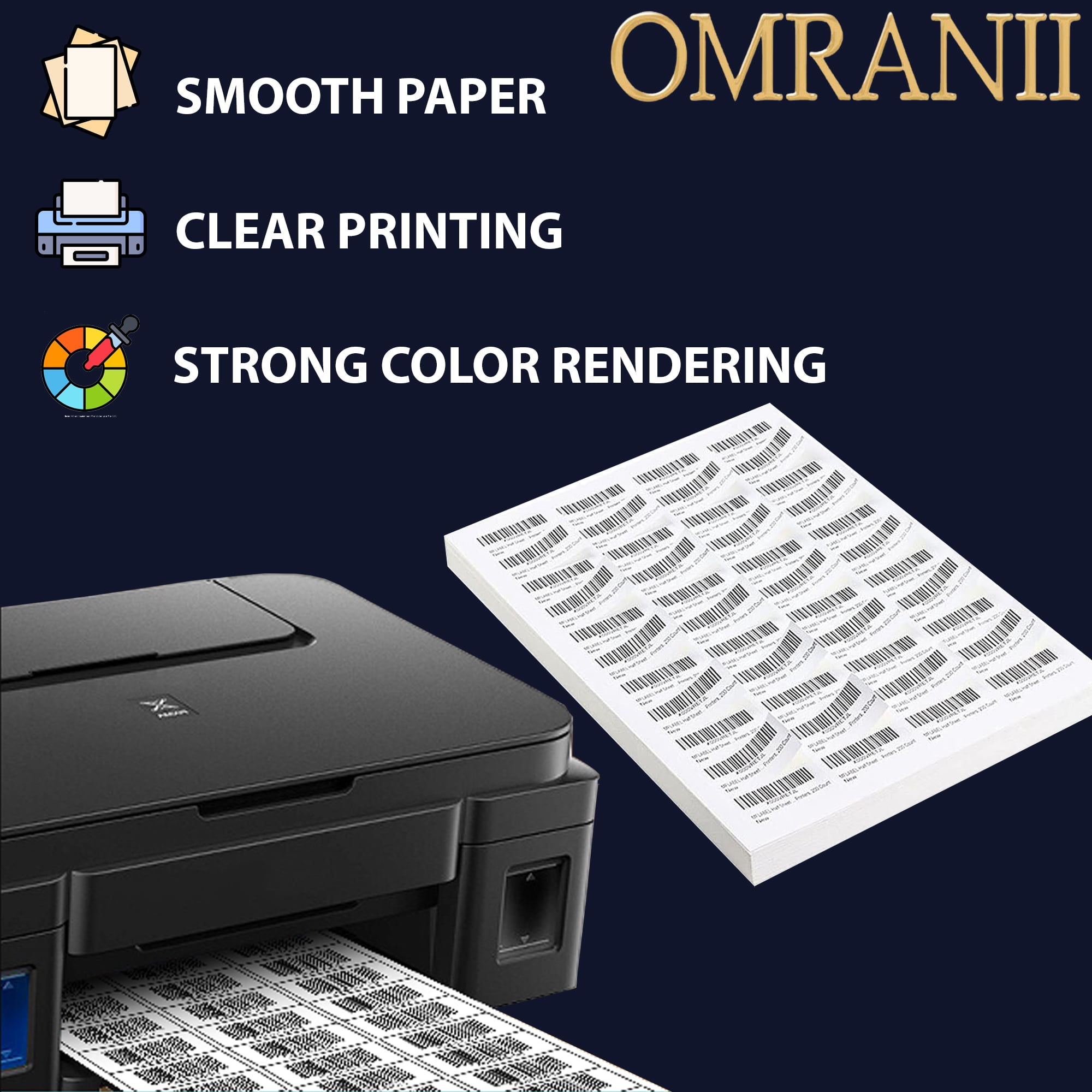 Labels 1" X 2-5/8" Shipping Address FBA Labels for Laser and Inkjet Printers 5,000 Labels