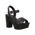 thumbnail image 1 of Zapatillas Milagros Mujer Vestir Tacon Ancho Ajustables negro 25, 1 of 4
