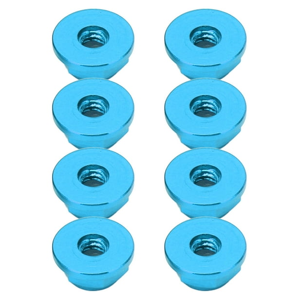 Tornillos M2, 8 Piezas M2 Tuercas Autoblocantes Hexagonales Tornillos Inserto De Nailon Con Bridas De aleación De Aluminio Para Coche RC 1:24 Axial SCX24 AXI90081 AXI00002