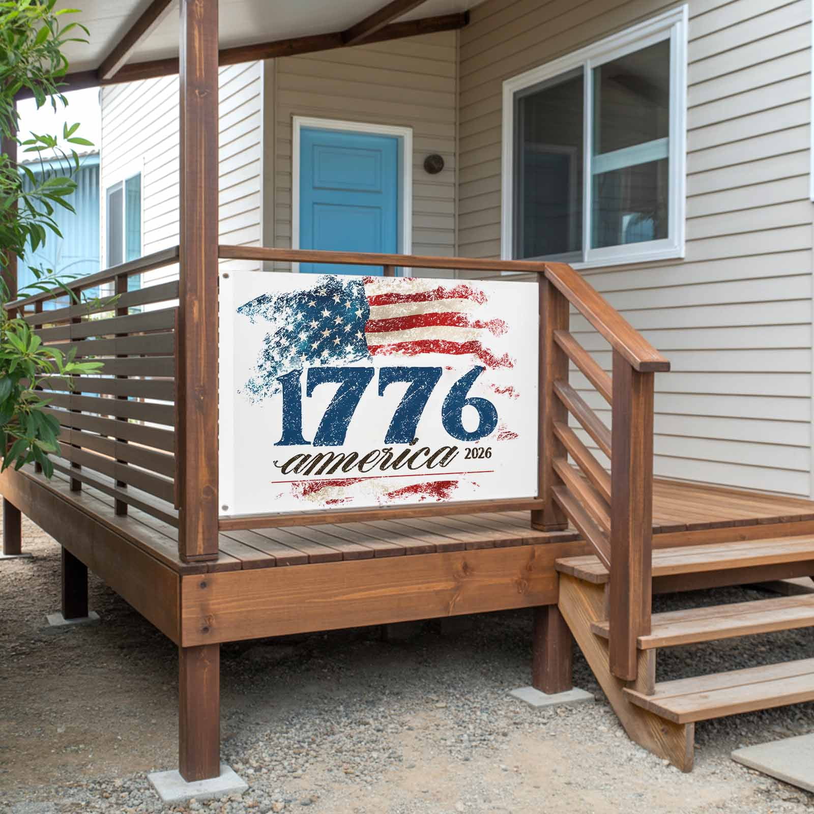 4th of July Flags for Outside 2x3 ft America1776-2026 Outdoor Flags Double Sided Grommets House Banner Vintage USA Flag Patio Yard Flag for Outdoor Party Porch Garden Independence Day Decor