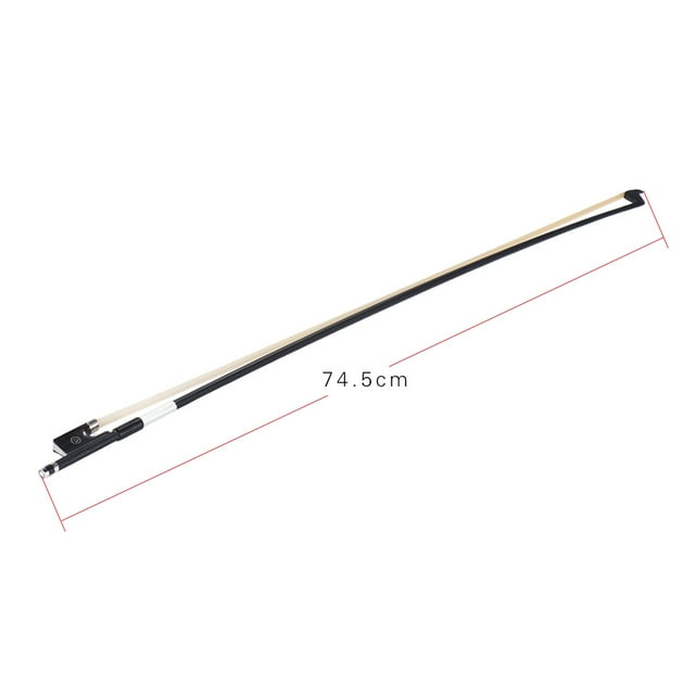 Well Balanced Carbon Fiber 4/4 Violin Fiddle Bow Round Stick Exquisite Horsehair Ebony Frog
