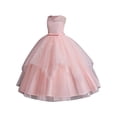 thumbnail image 1 of oqasdz Robes Filles Sans Manches Col Rond Robe de Soirée Formelle pour Enfants Brodée Demoiselle d'Honneur Anniversaire Bal Concours Maxi, 1 of 4