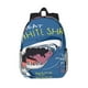 thumbnail image 1 of Easygdp Great White Shark Mochila Ligera de 15 Pulgadas para Estudiantes, Mochila Cómoda para la Escuela y Viajes, Correas Ajustables, 1 of 6