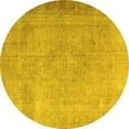 thumbnail image 1 of Ahgly Company Indoor Round Persian Yellow Traditional Area Rugs, 5' Round, 1 of 4