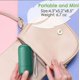 thumbnail image 5 of Ventilador de bolsillo (verde), mini ventilador portátil de mano, ventilador de niebla, recargable por USB, personal, plegable y silencioso con banco de energía para oficina/viajes Rojo Verde Cocina, Decoración y Otros, 5 of 5