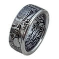 thumbnail image 5 of Personalized Morgan 1945 alloy retro ring for men and women, couple ring, 5 of 6