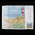 thumbnail image 4 of Seaside Scenery Latch Hook with Basic Tool Cover Making 17x17'', 4 of 8