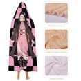 thumbnail image 4 of Kamado Nezuko Wearable Blanket Cloak Arctic Velvet Hooded Blanket Soft Fuzzy Hoodie Blanket Cape for Adults Kids 60"x80", 4 of 8