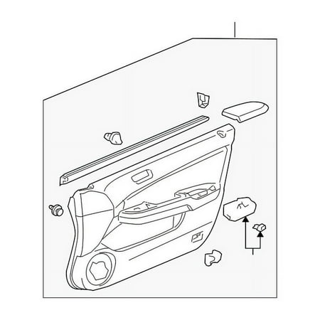 Genuine OE Honda Door Trim Panel - 83500-SDB-A91ZB Fits select: 2006-2007 HONDA ACCORD EX