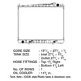 thumbnail image 2 of CSF 2833 1 Row Plastic Tank Aluminum Core Radiator, 2 of 2
