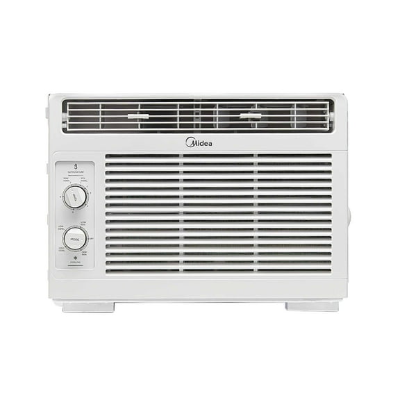 Open Box Midea 5,000 BTU 150 Sq ft Mechanical Window Air Conditioner, White, MAW05M1WWT, New