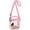 Pink-small, variant on Clear Crossbody Purse Bag, Clear Bag Stadium Approved with Front Pocket for Concerts Sports Festivals-White-small