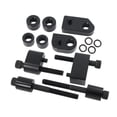 thumbnail image 1 of Kit de extensión de piso para conductor de 1 pulgada y 1,5 pulgadas. Incluye pernos y espaciadores. Reemplaza aleación de aluminio para triciclos Negro, 1 of 8