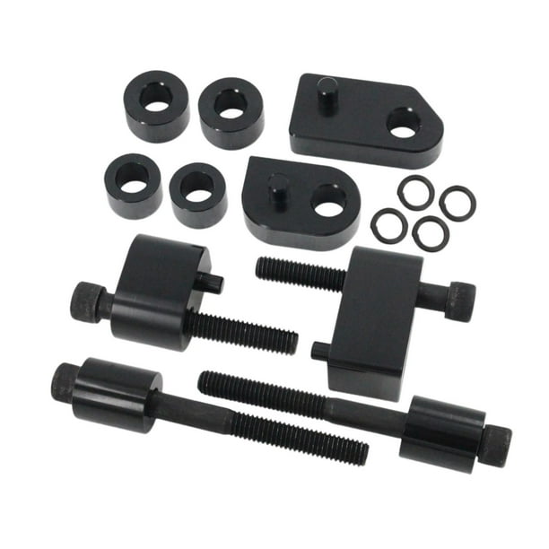 Kit de extensión de piso para conductor de 1 pulgada y 1,5 pulgadas. Incluye pernos y espaciadores. Reemplaza aleación de aluminio para triciclos Negro