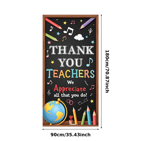 Decorative Thank You Teacher Appreciation Banner for School Events Classroom Decor Teacher Gifts