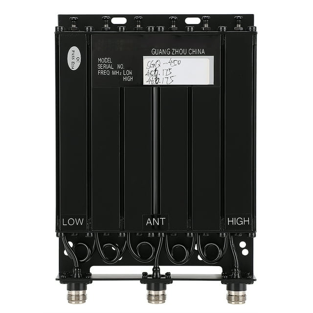 Duplexor UHF de 25 W y 6 cavidades para repetidor de radio tipo SGQ-450 (TX: 456,175 MHz, RX: 466,175 MHz)