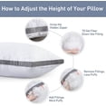 thumbnail image 3 of Body Pillow Insert - Full Body Pillow for Adults - Large Long Bed Pillow for Side Sleeper - Firm Breathable Support - 20 x 54 Inch - White, 3 of 5