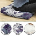 thumbnail image 5 of 22x22in Square Meditation Cushion - Floral Velvet Floor Pillow for Kids Adults, Pets Sleep Mat Gym Yoga Seat Cushion with Handle, Perfect for Home Bedroom Livingroom, Office, School Sitting, 5 of 7
