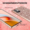 thumbnail image 5 of Compatible with Xiaomi Redmi Note 10 5G Case, Glitter Sparkly Redmi Note 10 5G Phone Case with Slim Silicone Shockproof Protective Bumper Cover for Cute Girls Women (Rose Gold), 5 of 14