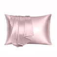 thumbnail image 2 of Caja Almohada Enfriamiento Funda Satén Cómodo para El Y La Piel (claro) Rosa, 2 of 8