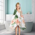 thumbnail image 6 of Pioneer Flower Floral Print Pattern Hooded Bath Towel，50"x30" for Ages 3 To 12 Kids, Quick Dry Lightweight Soft Microfiber Hood Beach Towel Cover Up for Kids, 6 of 7