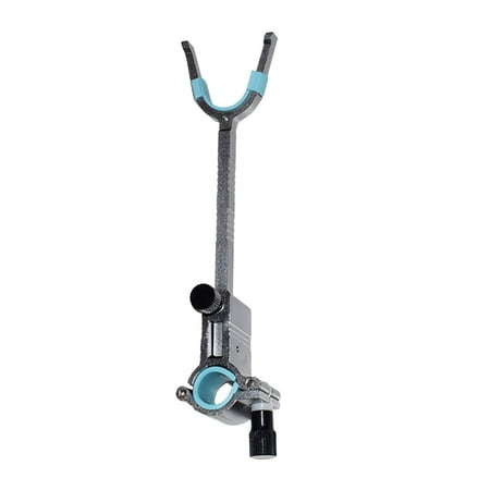 Rod Holders for Bank Fishing Fishing Pole Holder Support Stand Metal Fishing Rod Bracket Fish Rod Holder for Boat Rivers Fishing Accessory Grey