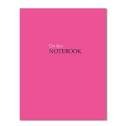 Kahootie Co Dot Grid Journal, Numbered Pages, Bullet Stickers, Made in USA, 8.5" x 11", Pink