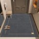 thumbnail image 1 of Granjero Gordo Alfombra de baño, alfombra de baño peluda de felpa antideslizante, lavable a máquina y seca, azul oscuro, 24 x 16 pulgadas, 1 of 5