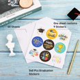 thumbnail image 2 of 540Pcs Graduation Stickers 9 Design Colorful Congrats Grad Party Favor Labels Cartoon Treat Bags Round Label Decals for College High School Graduation Party Chocolate Mailing Decoration, 2 of 7