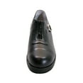thumbnail image 2 of PEERAGE Naya Women's Wide Width Leather Shoes with Zipper BLACK 5, 2 of 6