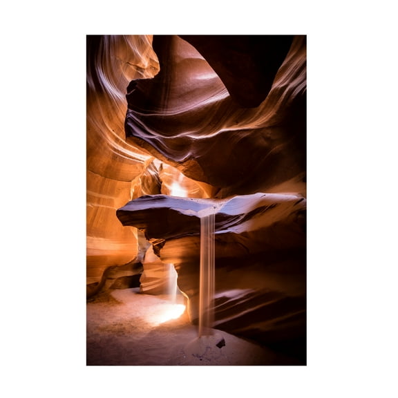 Trademark Fine Art Walde Jansky Sand Fall Canvas Wall Art - 12x19