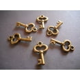 thumbnail image 2 of U8MO Bronze Key Charms Steampunk Charms Wholesale Lot 50pcs Bulk Skeleton Keys, 2 of 3