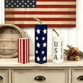 thumbnail image 5 of Darzheoy 3 Pcs Patriotic Wooden Block Decor Set, Star Stripes Table Centerpiece for Independence Day, Memorial Day, Veterans Day Home Decoration, 5 of 7