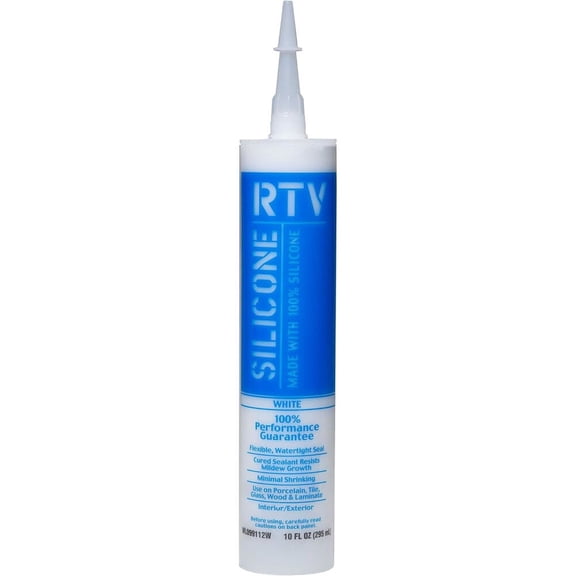 Krylon Industrial Contractor RTV Silicone Sealant, 10 oz, White - 12 CQ (425-WL099112W)