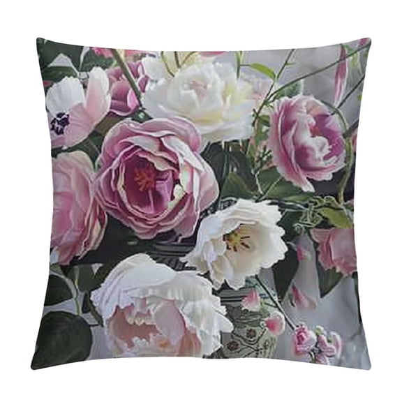 Throw Pillow Covers, Floral Decorative Cushion Flower , for for Spring Wedding