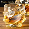 thumbnail image 5 of PARACITY Whiskey Glasses Set of 2, Old Fashioned Cocktail Glass, Glasses for Liquor Vodka, Bourbon, Gifts for Men, Husband, Boyfriend(10 OZ), 5 of 6