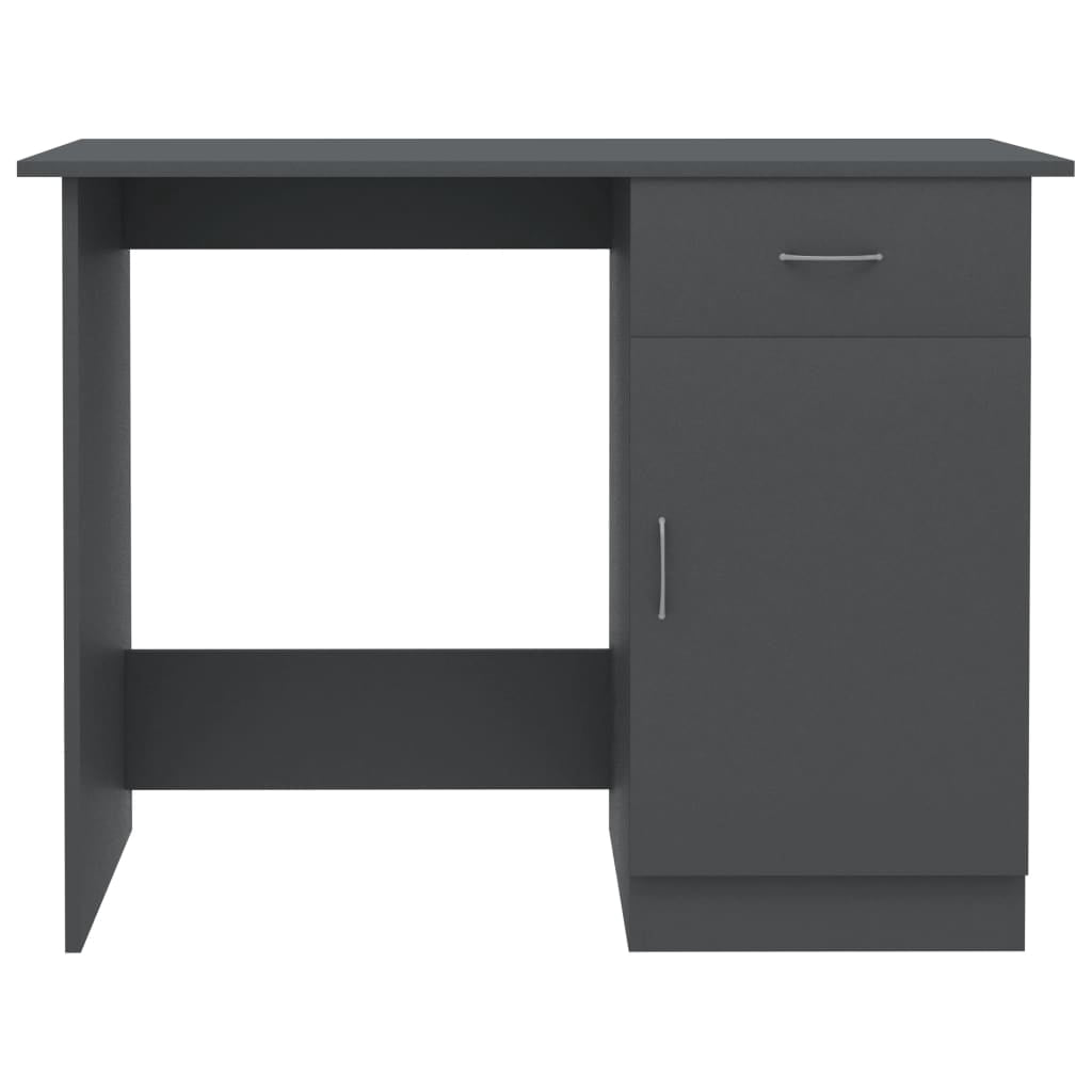 vidaXL Desk Standing Computer Desk Office Desk with Drawer Engineered Wood