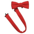 thumbnail image 4 of Hold'em Bow Tie Set, Baby Pre-Tied Bow Tie, 1' Suspender for Toddler Kids - Studed Red, 4 of 4