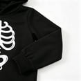 thumbnail image 4 of Tiijoy Boys Halloween Skeleton Outfits Cotton Long Sleeve Hoodie Pants Set, Sizes 6M-4T, 4 of 8