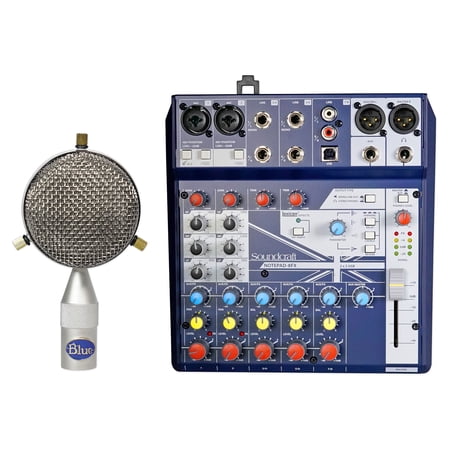 Blue Microphone B5 Bottle Cap Large-Diaphragm Omni Capsule+Soundcraft Mixer