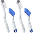 thumbnail image 4 of 4 Pieces Cleaning Brush Small Scrub Brush for Cleaning Bottle Sink Kitchen Brush, Edge Corner Grout Bathroom Cleaning Brushes, Sliding Door or Window Cleaning Brush (White, Blue), 4 of 8