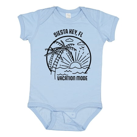 

Inktastic Summer Vacation Mode Siesta Key Beach Florida Gift Baby Boy or Baby Girl Bodysuit